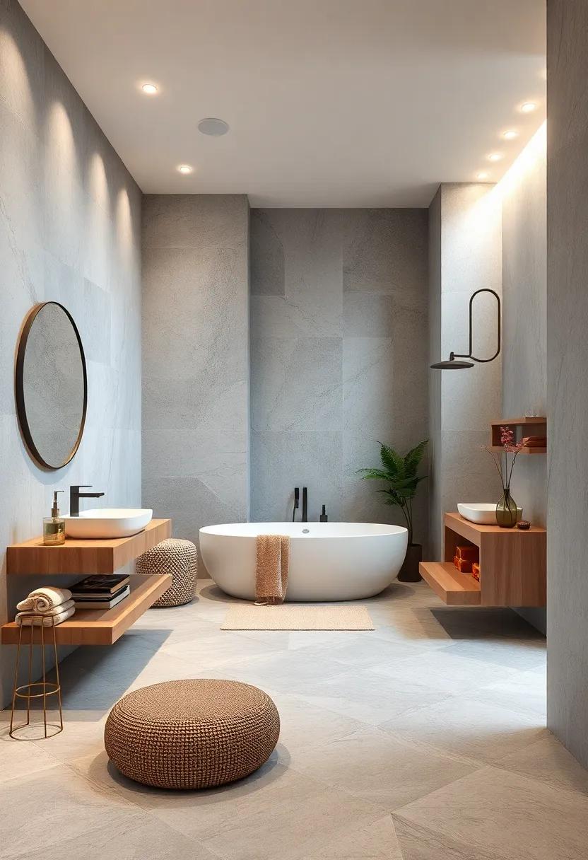 The ⁢Allure of High-End Materials in Contemporary Bathroom Decor