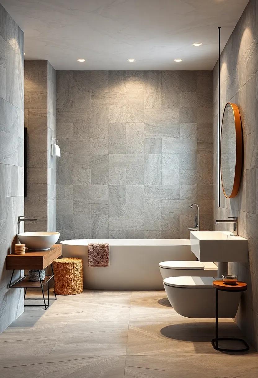 Artful Wall Treatments: From Tiles to paint in Bathroom Design