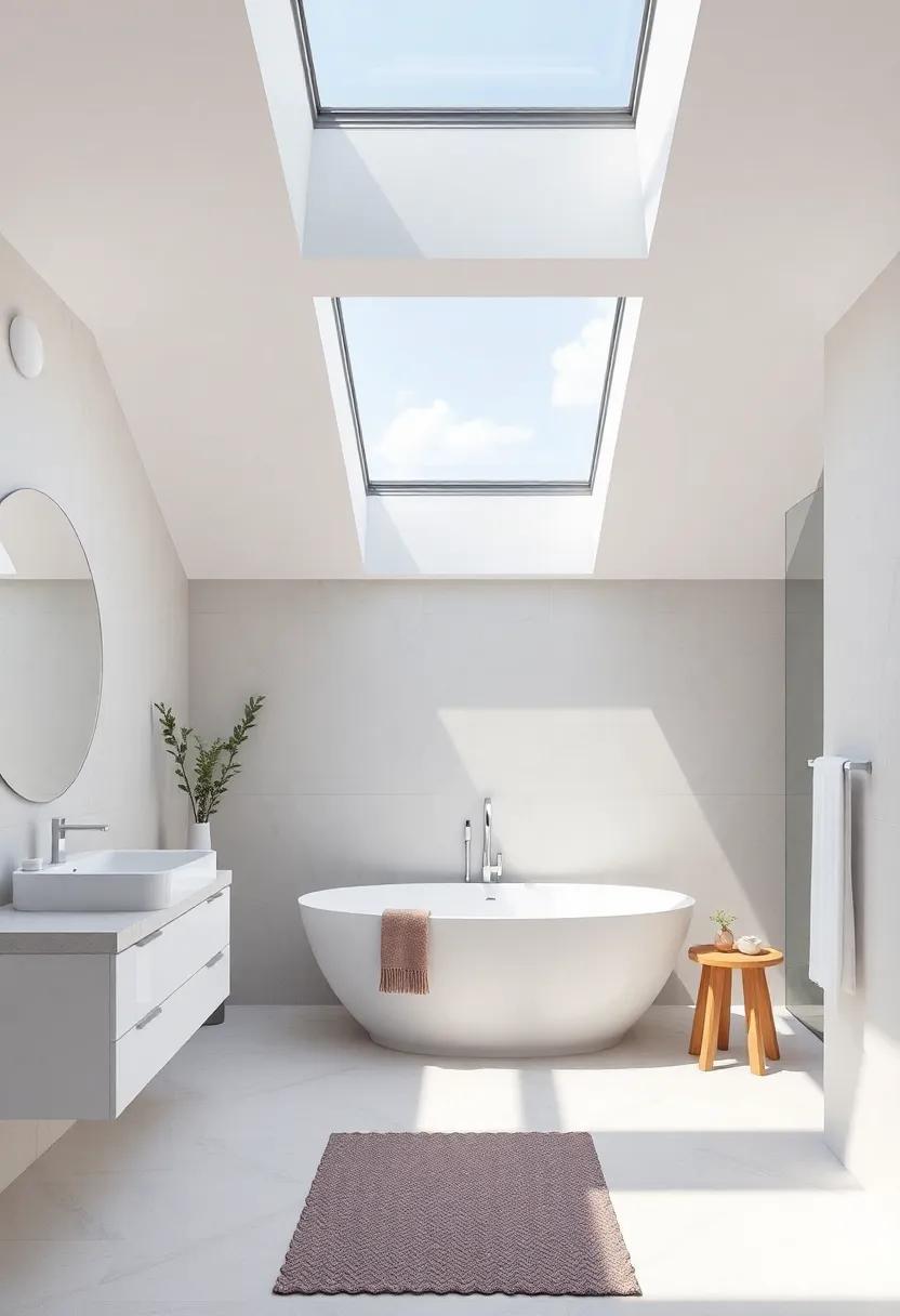 Creating a Spa-Like Atmosphere with Sunlight in Contemporary Bathroom​ Spaces