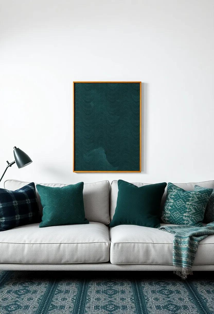Elegant ​Dining Spaces: Set‌ a deep green tablecloth on a ⁢charcoal ​dining ⁢table and ‍accessorize with metallic‍ elements for an elegant and sophisticated dining ⁣experience