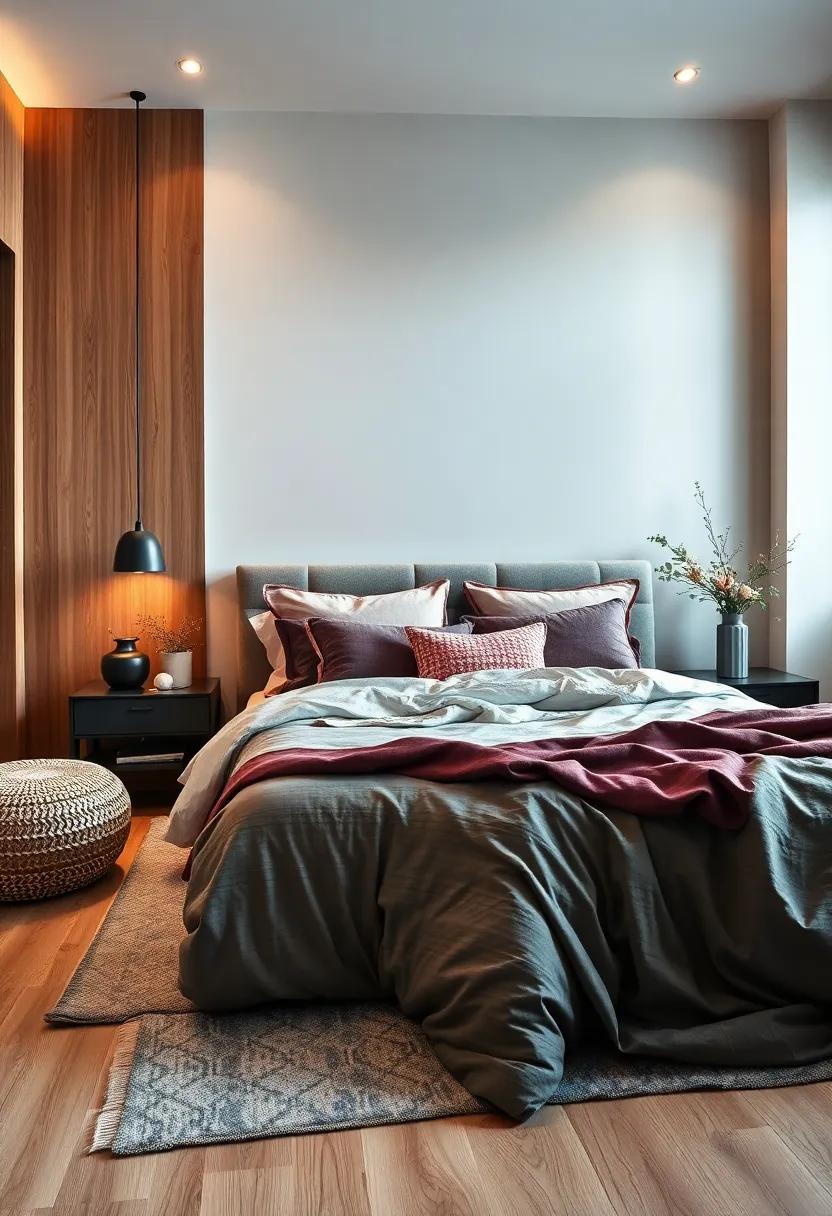Layered Bedding: Mix and match textures and patterns with bedding‌ to create a cozy, ⁢inviting ⁢look that feels aesthetically pleasing‍ and luxurious