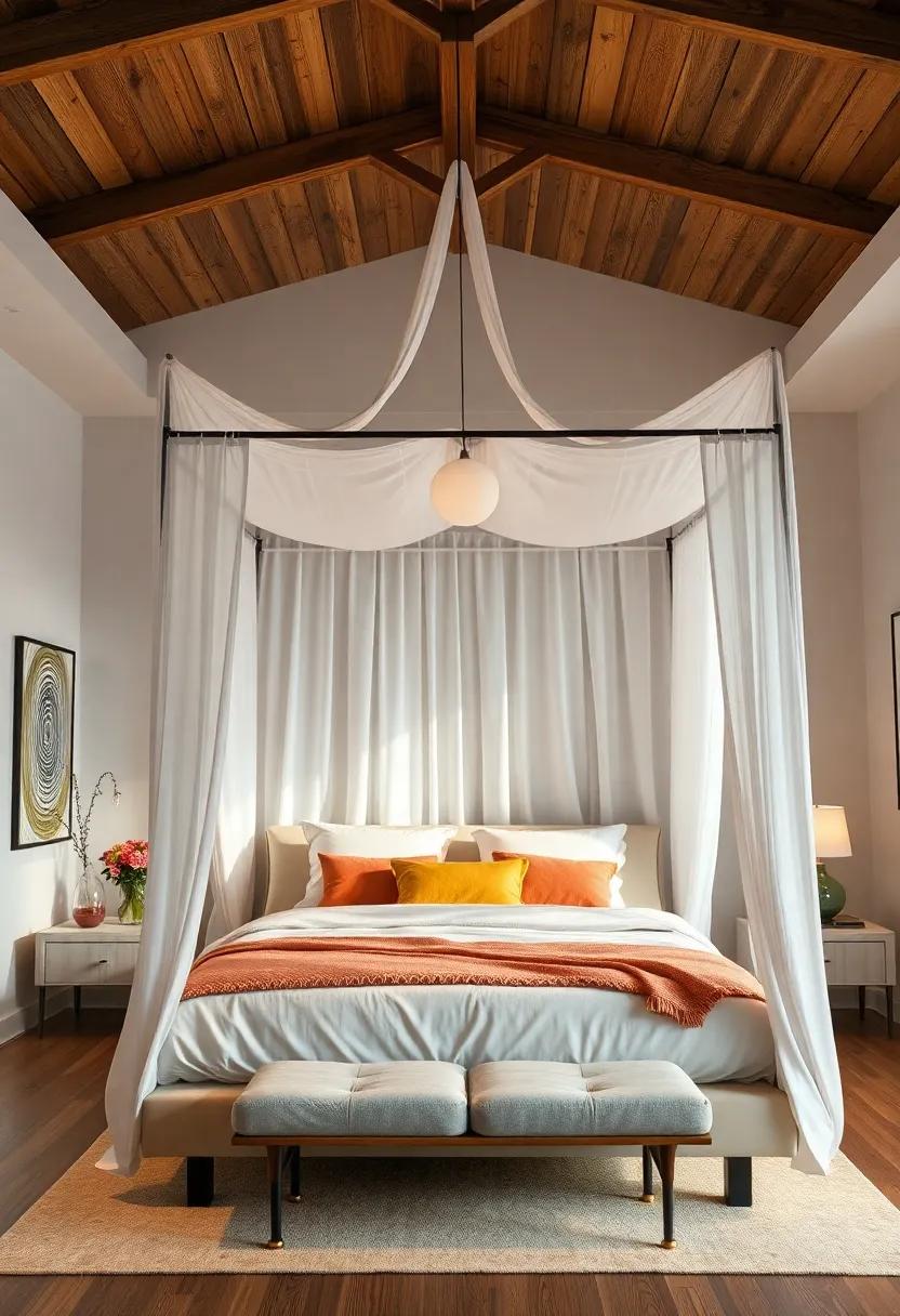 Modern Canopy:‌ Add a contemporary​ touch‌ with a sleek canopy ⁣that creates a‌ dreamy bedroom vibe without ​overwhelming the space