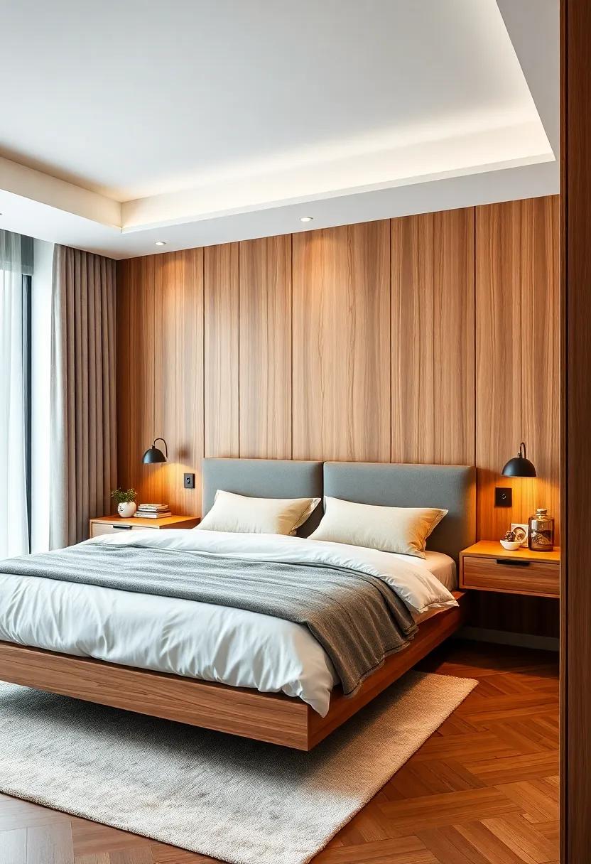 Wall-Mounted ⁣Nightstands: Opt for streamlined ⁤wall-mounted nightstands that free up floor space while​ keeping essentials within‍ reach