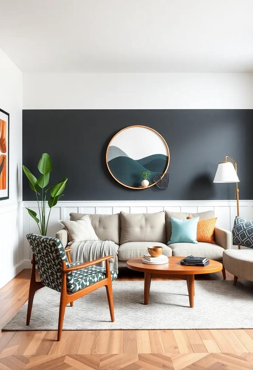 Utilize Geometric Patterns: Integrate⁤ bold geometric ⁢prints‌ in ‍soft furnishings‍ or wall ⁣art to echo mid-century ‍design elements