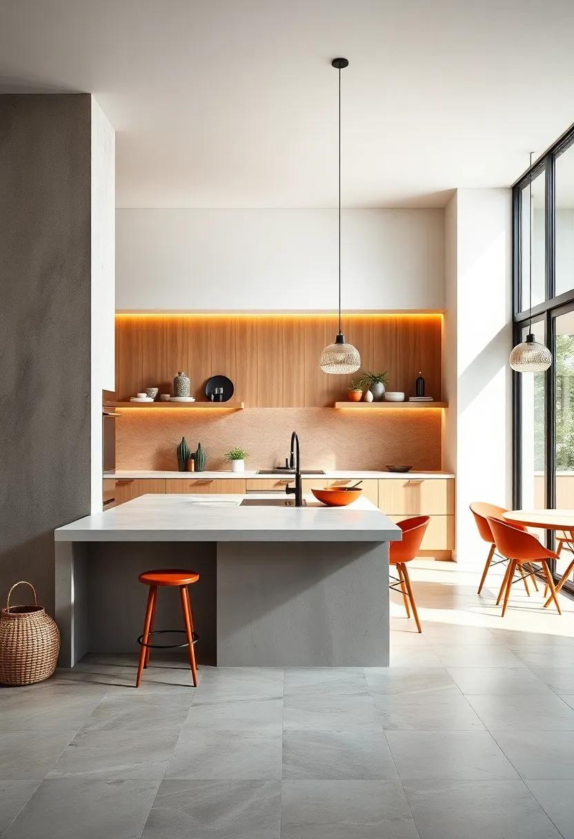 Minimalist Designs: Clean lines⁢ and uncluttered⁢ spaces promote⁤ a sense⁣ of calm and ease ⁤in the kitchen
