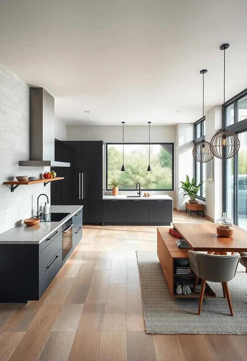 Open Layout: A ‍flowing ‍design ⁢that encourages interaction and‌ enhances ​the⁤ overall flow of the home