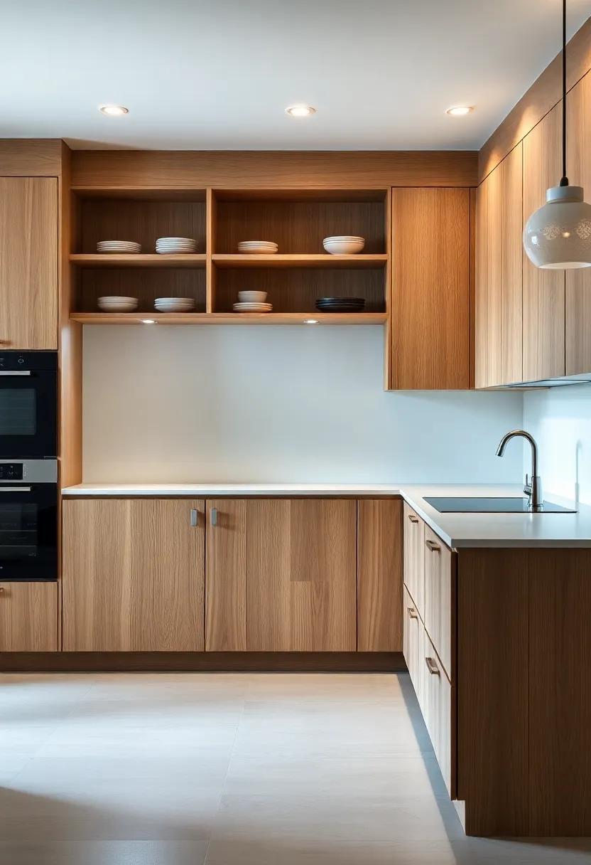 Open Shelving​ Versus Closed Cabinets in Modern oak Designs