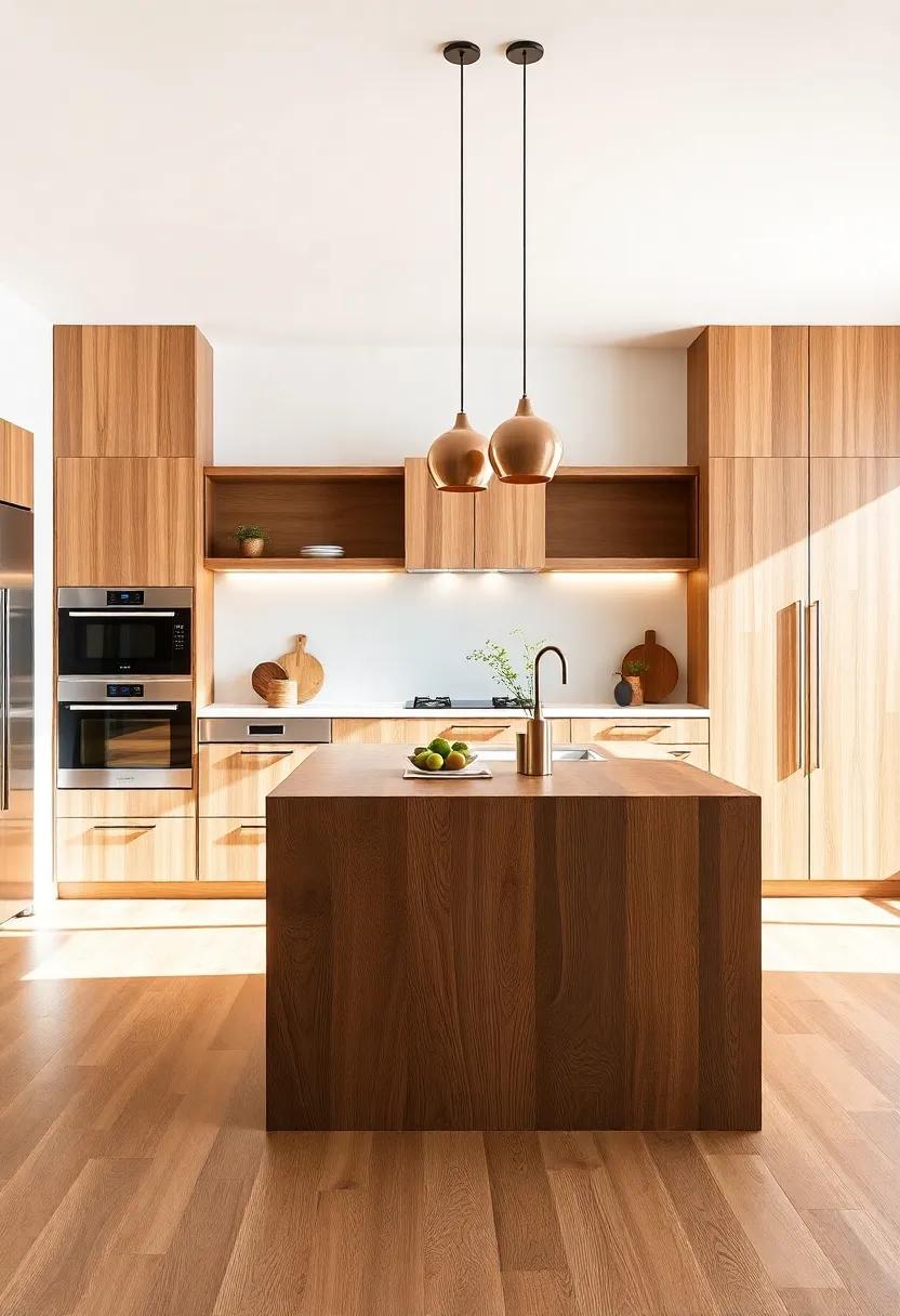 Creating Focal Points with Unique Wooden kitchen Islands