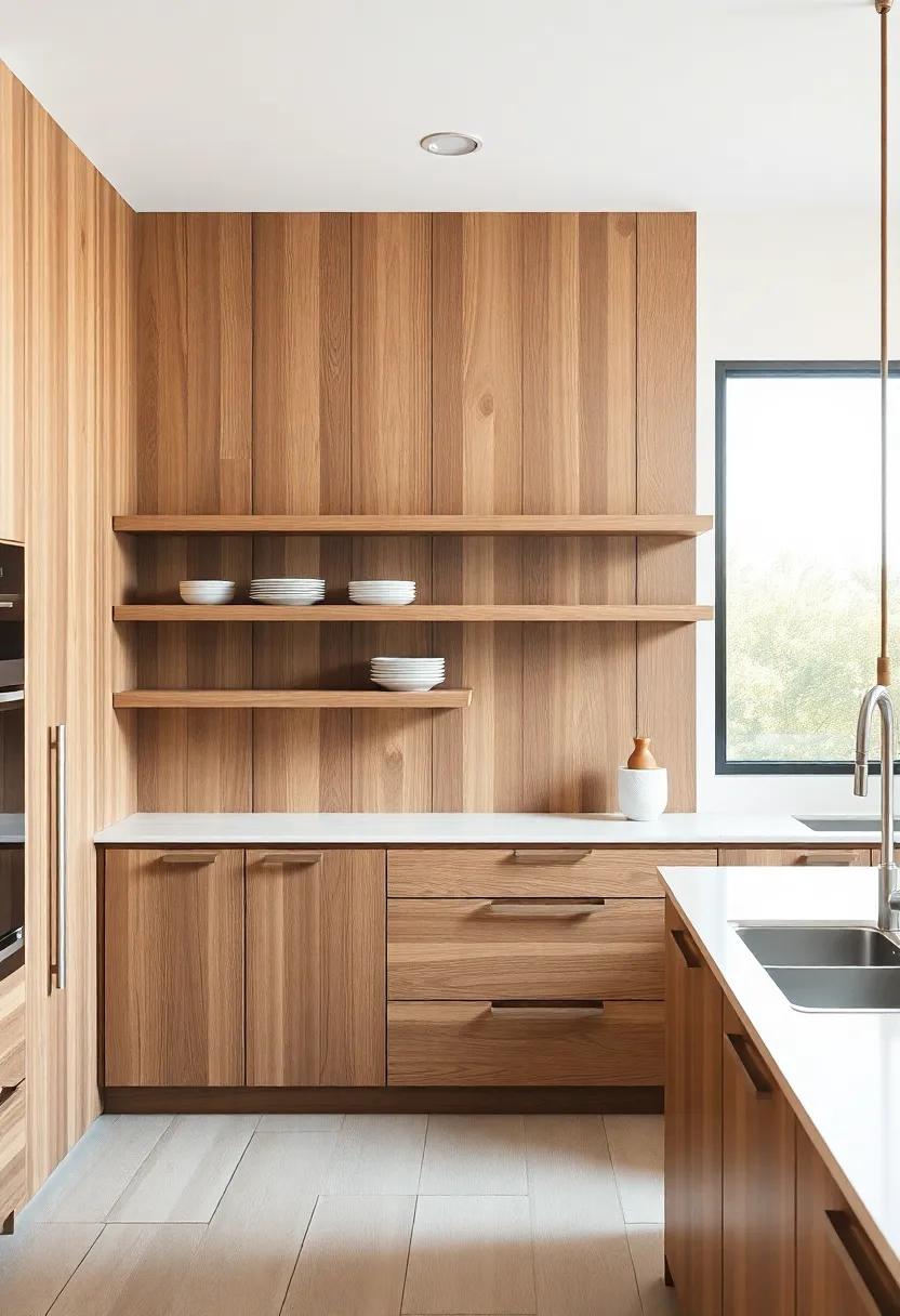 Maximizing Space with Floating Wood‌ Shelves in ⁣Kitchen Design