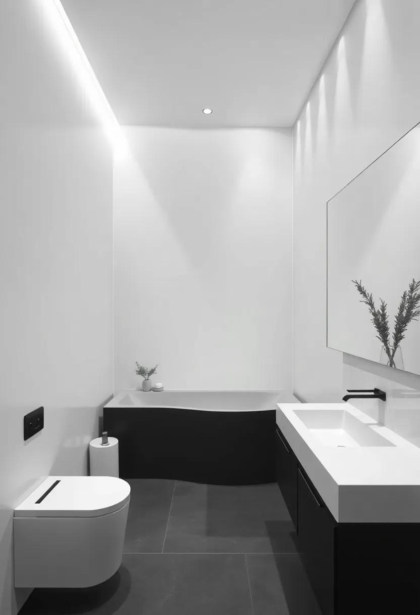 Embracing the serene Beauty of a Monochrome Palette in Bathroom Spaces