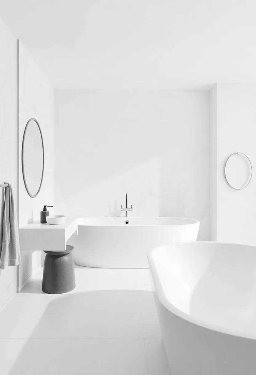 Minimalist Chic:⁣ Creating Spacious Illusions with Monochrome Shades