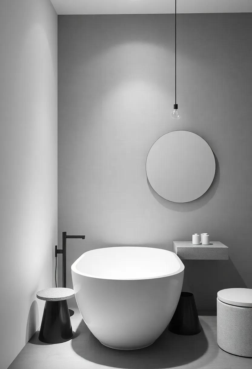 Soft Neutrals: Evoking Calmness in Contemporary Monochrome ⁤Bathrooms