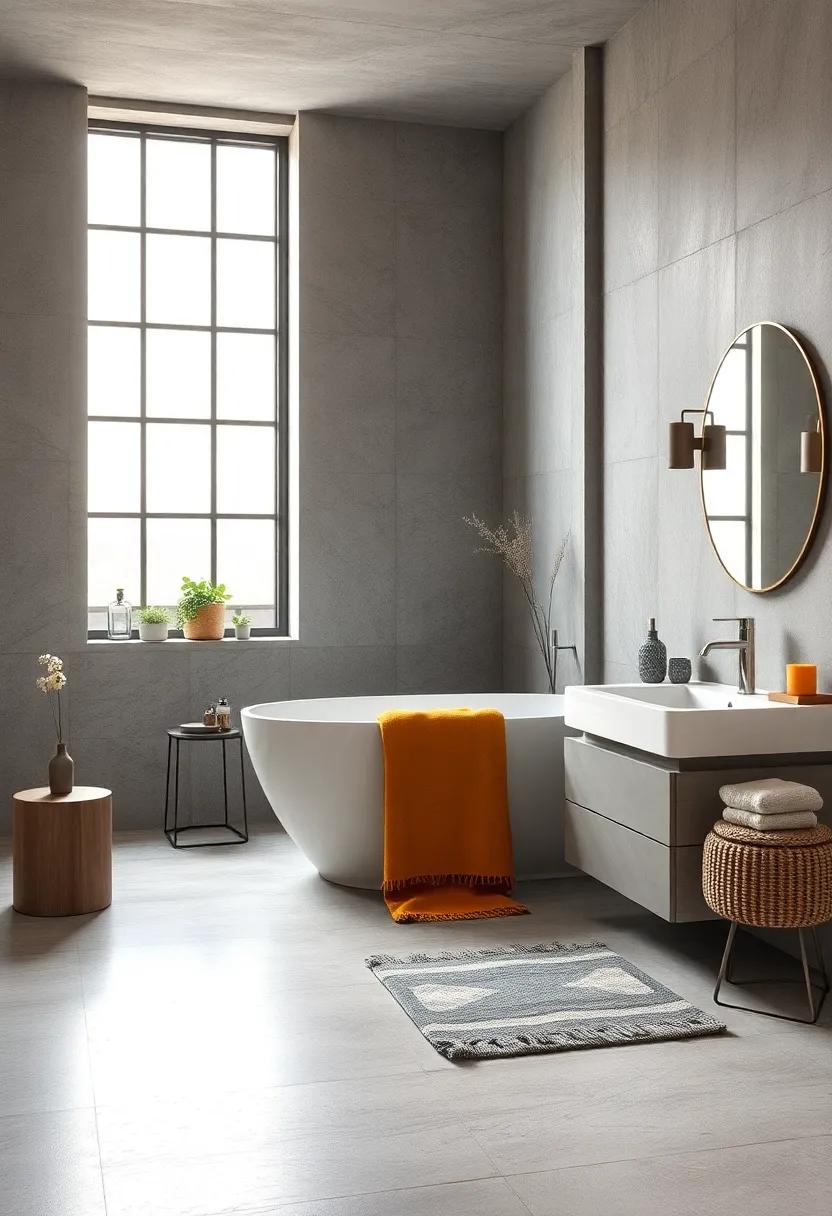 Layer Gray ⁢and muted Amber Towels in Your ‍bathroom for⁣ a Relaxing Spa-like⁤ Atmosphere