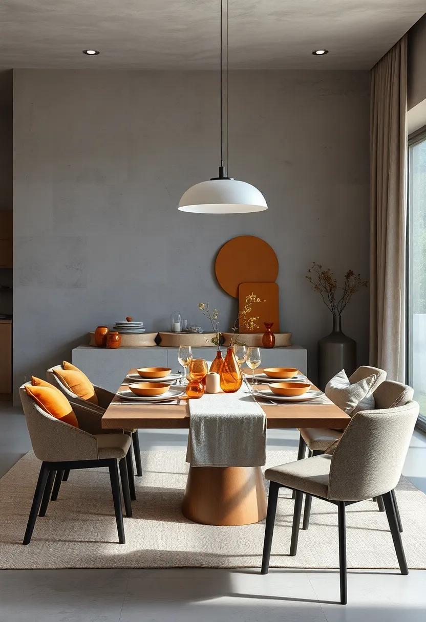 Utilize Muted ⁢Amber Tableware​ for ‍a Touch of color in an Otherwise Neutral ⁤Dining‌ Setup