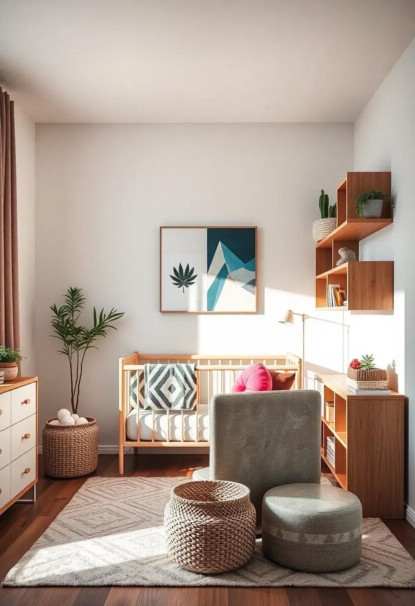 Creative ⁤Storage Solutions: Geometric Shelves and Baskets for a Clutter-Free ⁤Space