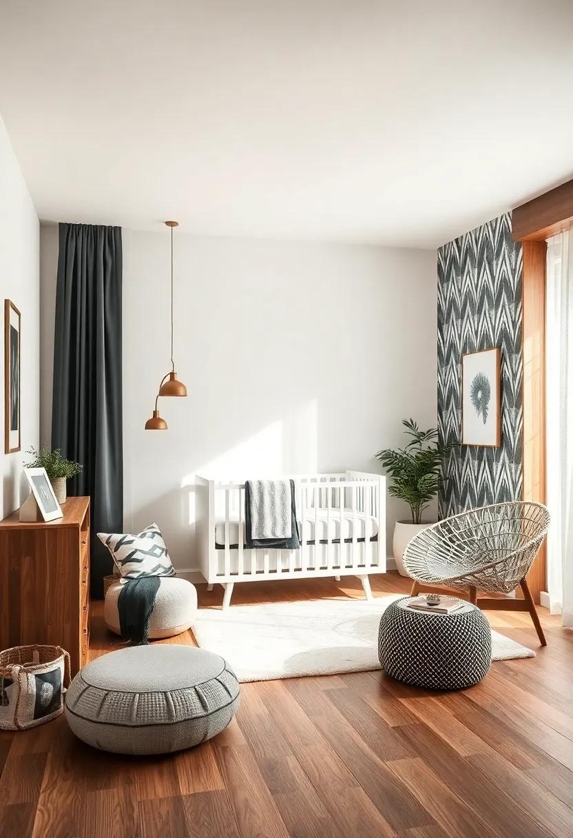 Exploring Monochrome ⁣Geometric Styles for a​ Chic Nursery Palette