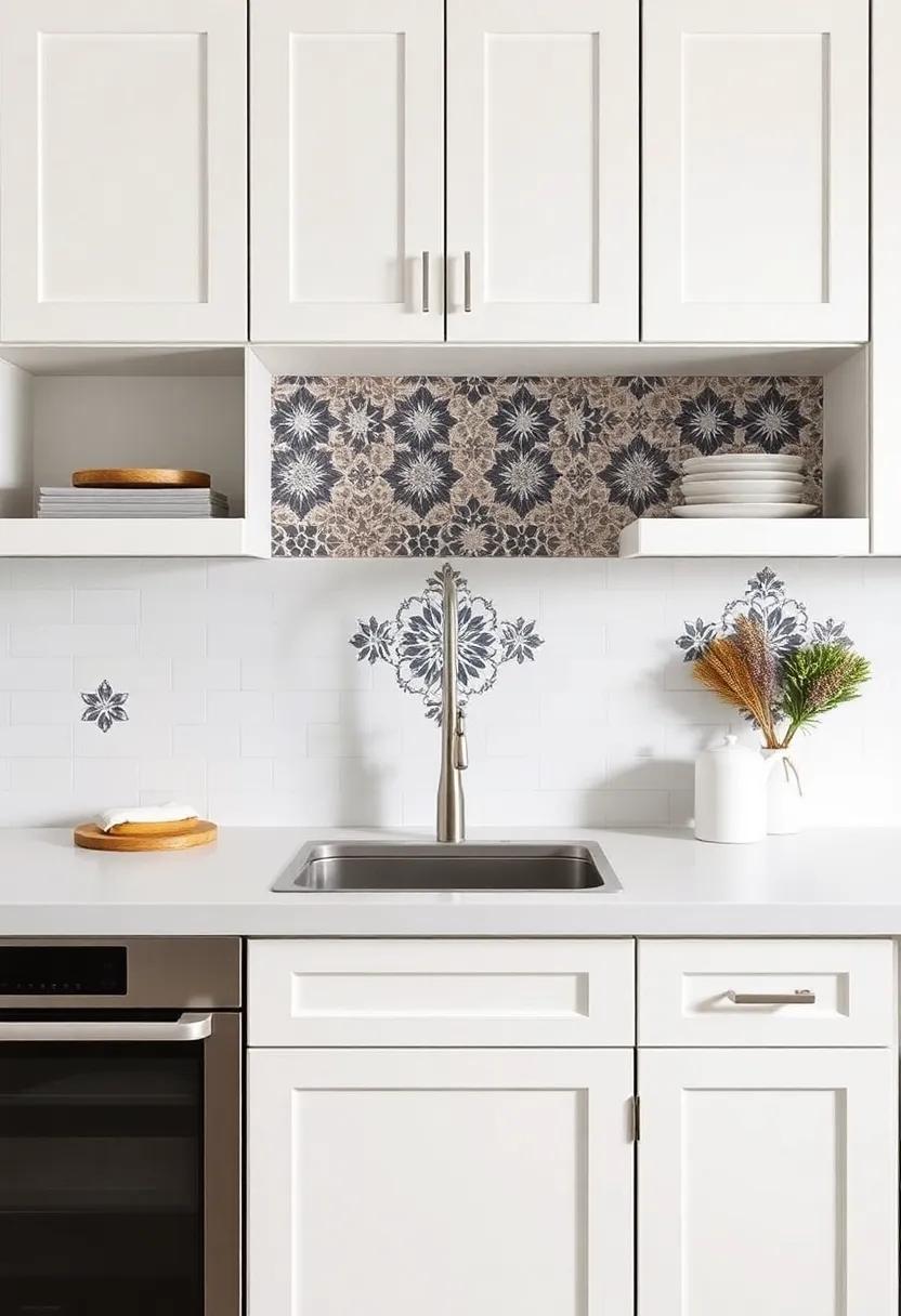 Bold Backsplash⁣ Ideas: Use off-white cabinets as a neutral backdrop for a vibrant or intricately ⁢tiled backsplash ⁣that⁣ adds personality ⁣to your ⁣space