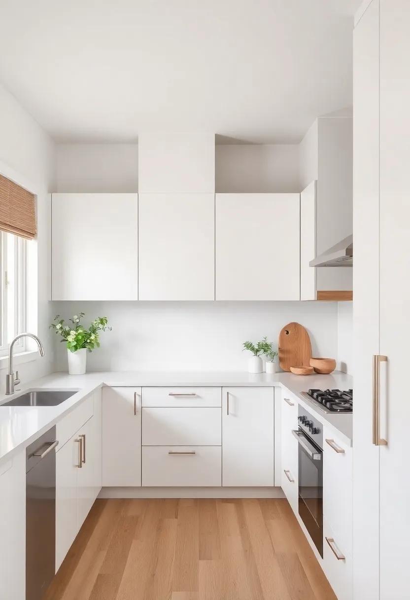Embrace​ Minimalism: ⁤Off-white cabinets create a serene backdrop for a minimalist kitchen design, allowing other elements ⁣like open shelving and natural wood⁤ accents to shine
