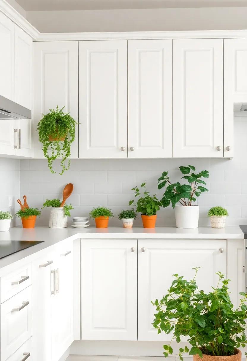 Harmony with Nature: Incorporate greenery or herb pots ⁤around⁤ your off-white cabinets to establish a harmonious connection between your kitchen and nature