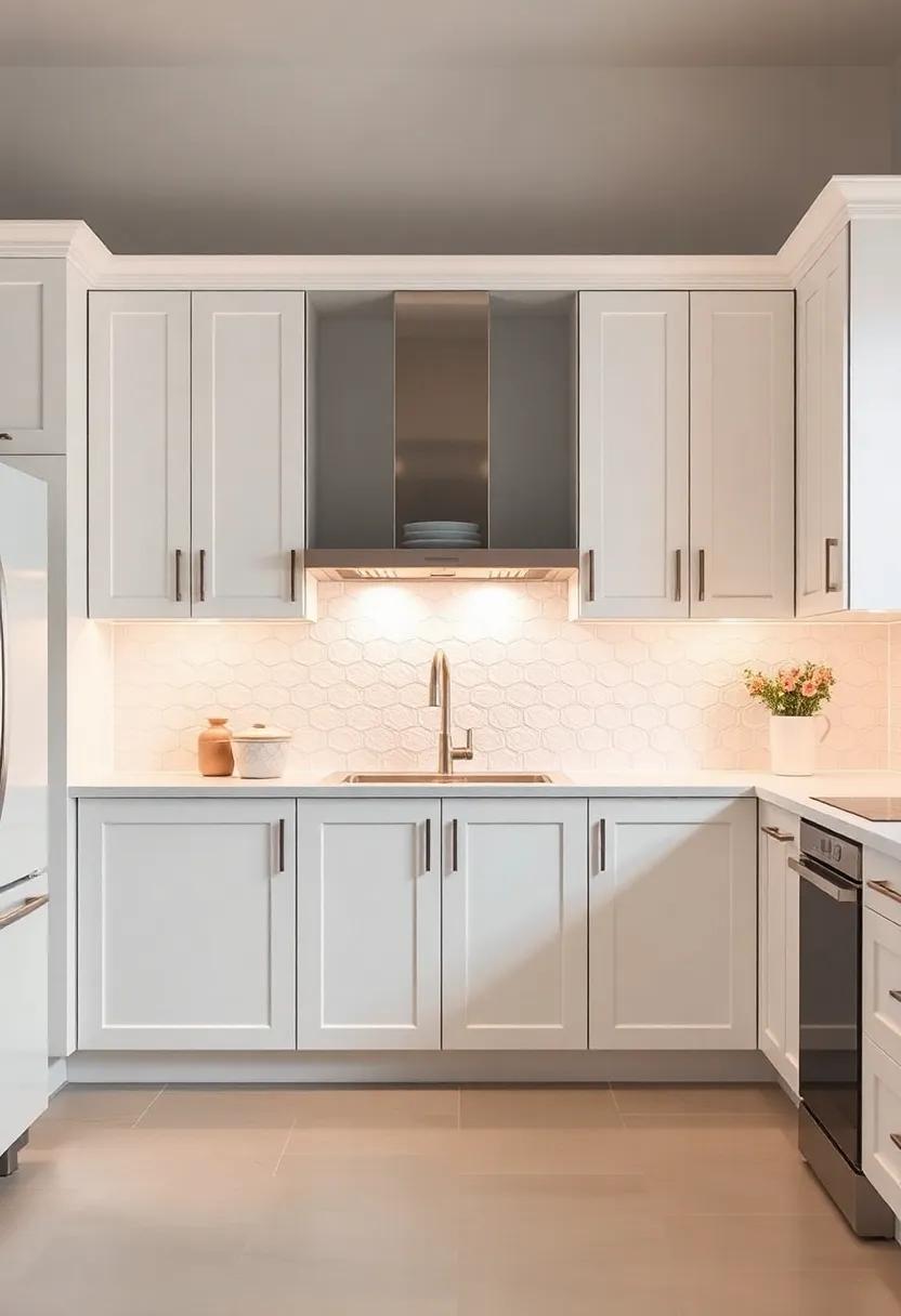 Lighting affects‍ Mood: Install under-cabinet lighting to bring out the warmth in off-white cabinets, enhancing their appeal and making your workspace more inviting