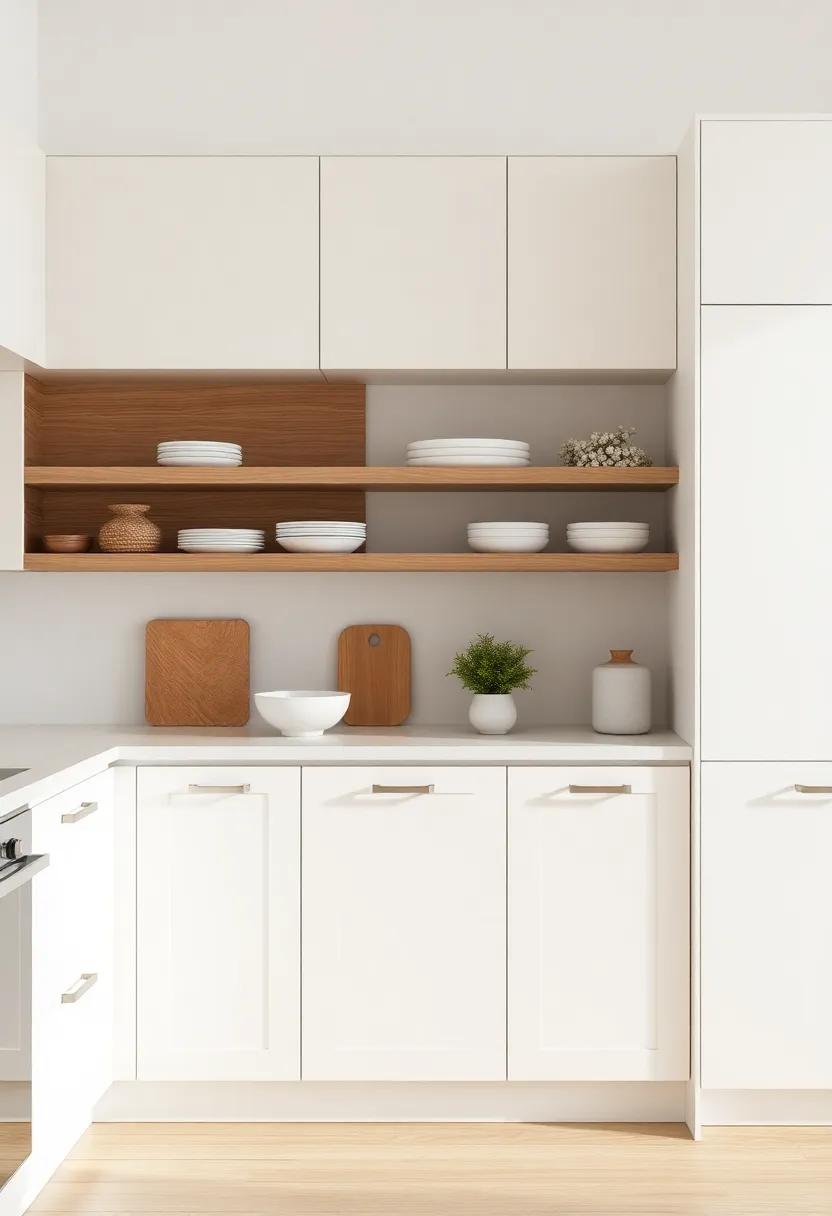 Smart Storage Solutions: maximize functionality with creative ⁤storage solutions in off-white cabinets, blending style‍ and ⁤practicality⁢ seamlessly