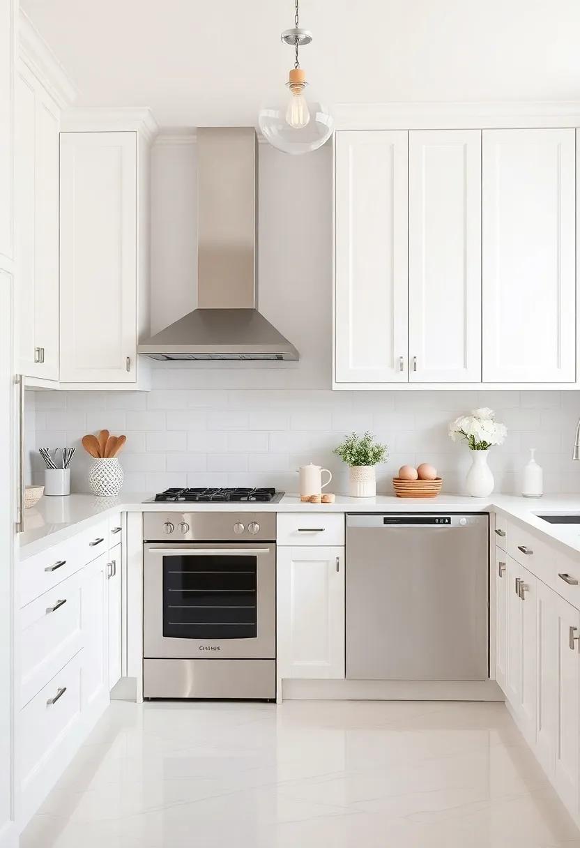 Soft‌ Glam Scheme: Combine off-white cabinets with soft pastel colors and delicate ⁤decor for an elegant,feminine kitchen design