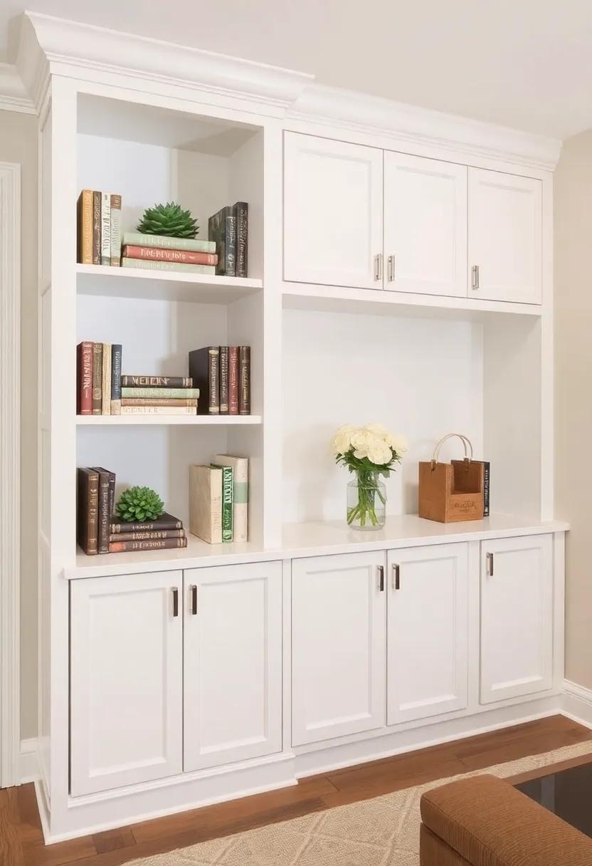 Opt for Built-in Storage: Utilize⁤ custom⁤ built-ins that blend seamlessly with the room’s design, providing ⁢storage ⁤without compromising aesthetics