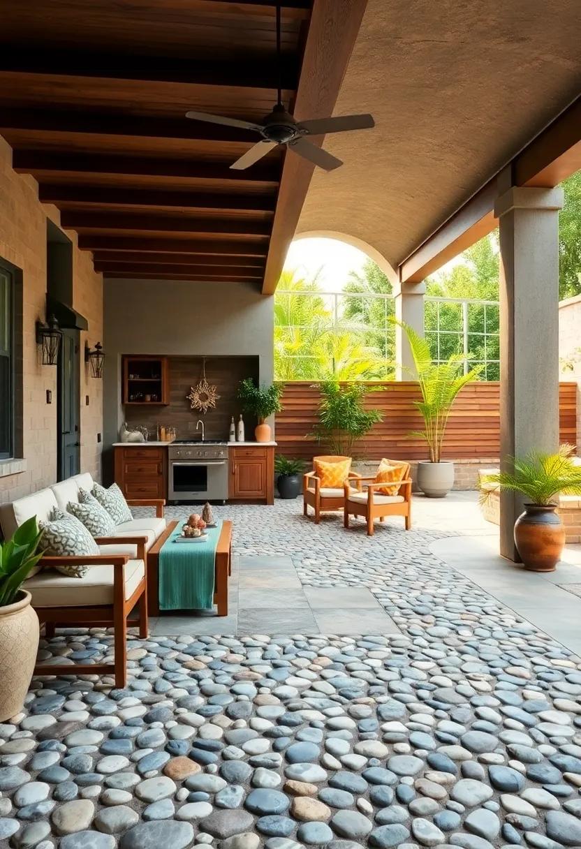 Charm Your Guests with Unique Pebble Stone Flooring for ⁢a Cozy‌ Atmosphere
