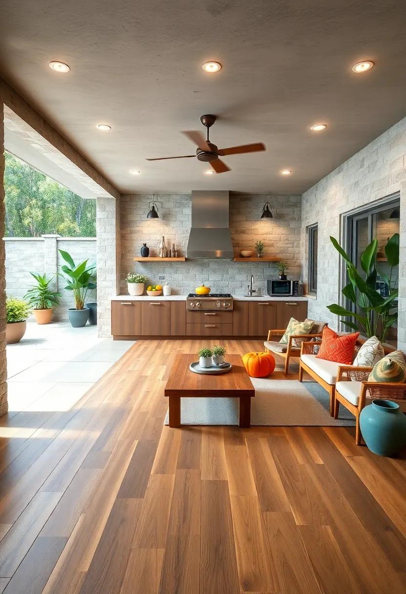 Encourage Eco-Friendliness with Bamboo Flooring for Sustainable⁤ Outdoor⁢ Cooking