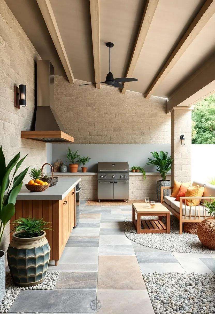 Find⁤ Serenity with ​Gravel Flooring Ideas for a Relaxed‌ Outdoor Cooking ‍Scene