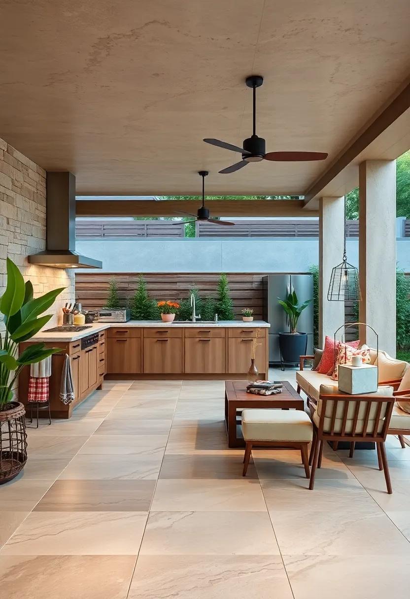 Visualize the Chic Aesthetic ‌of Porcelain ⁢Tiles in Unique Outdoor Patterns