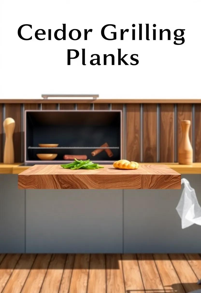 Cedar ⁢Grilling⁤ Planks: Infuse‍ your grilled‌ dishes with delicious smoky flavors by using cedar planks ‍for salmon, vegetables, or even pizza