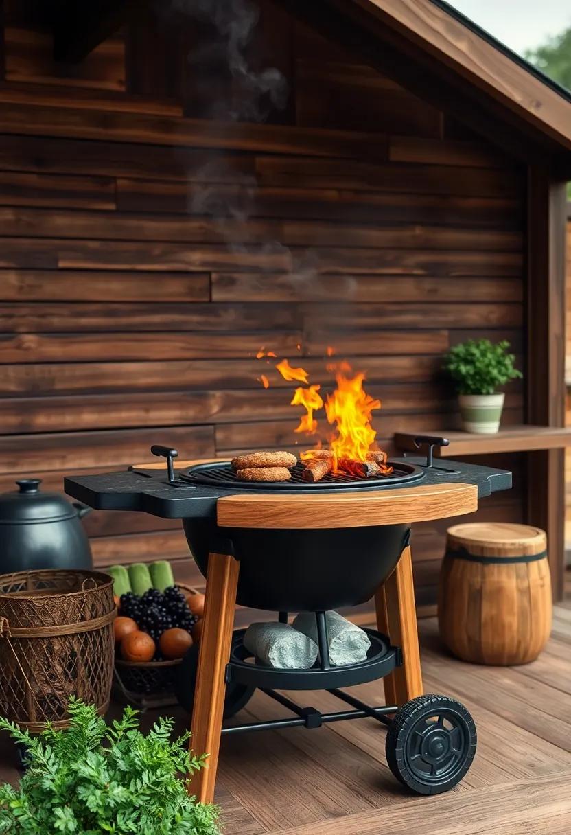 Charcoal ‌Grill: Embrace traditional barbecue styles⁢ with a wooden charcoal grill⁤ that offers authentic flavors ‌and a nostalgic cooking ⁤experience