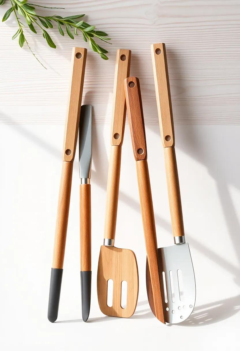 Grill Tool Set:‍ Enhance your grilling experience with a specialized set of wooden-handled tools that blend ⁤style with functionality