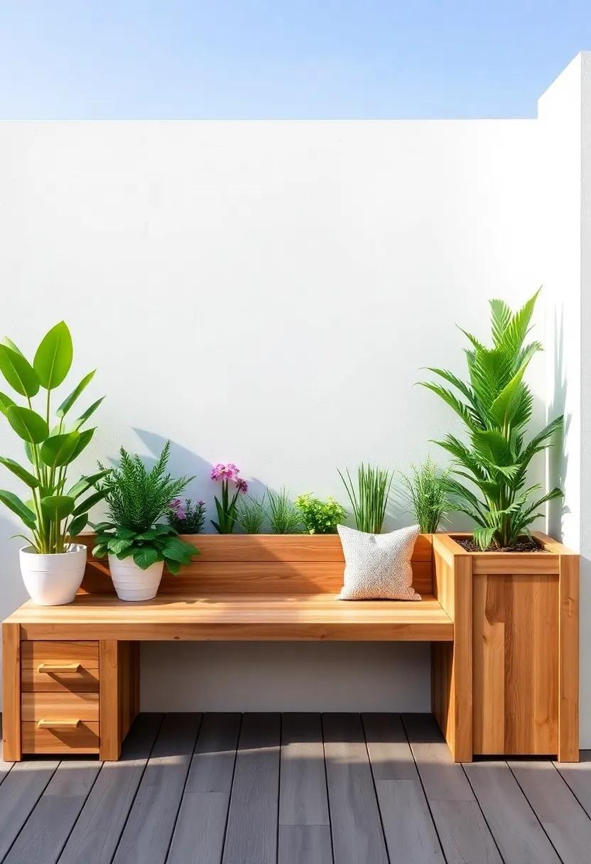 Planter Bench: ⁤Combine‌ seating and greenery with a clever wooden⁣ planter bench that adds both ⁢utility ⁤and beauty to your space