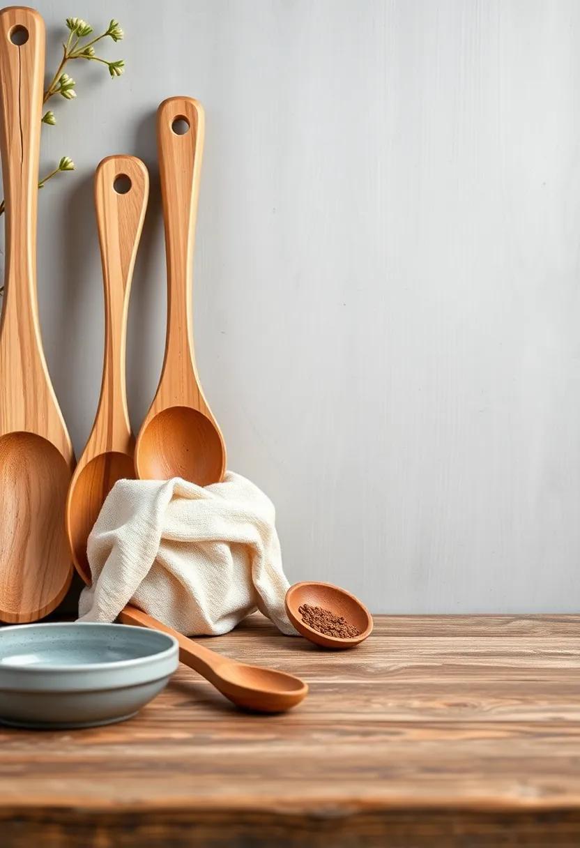 Rustic Wooden Utensils:⁣ Elevate your cooking game ⁤with handcrafted spoons and spatulas that ‌add charm and functionality to your outdoor ‍kitchen