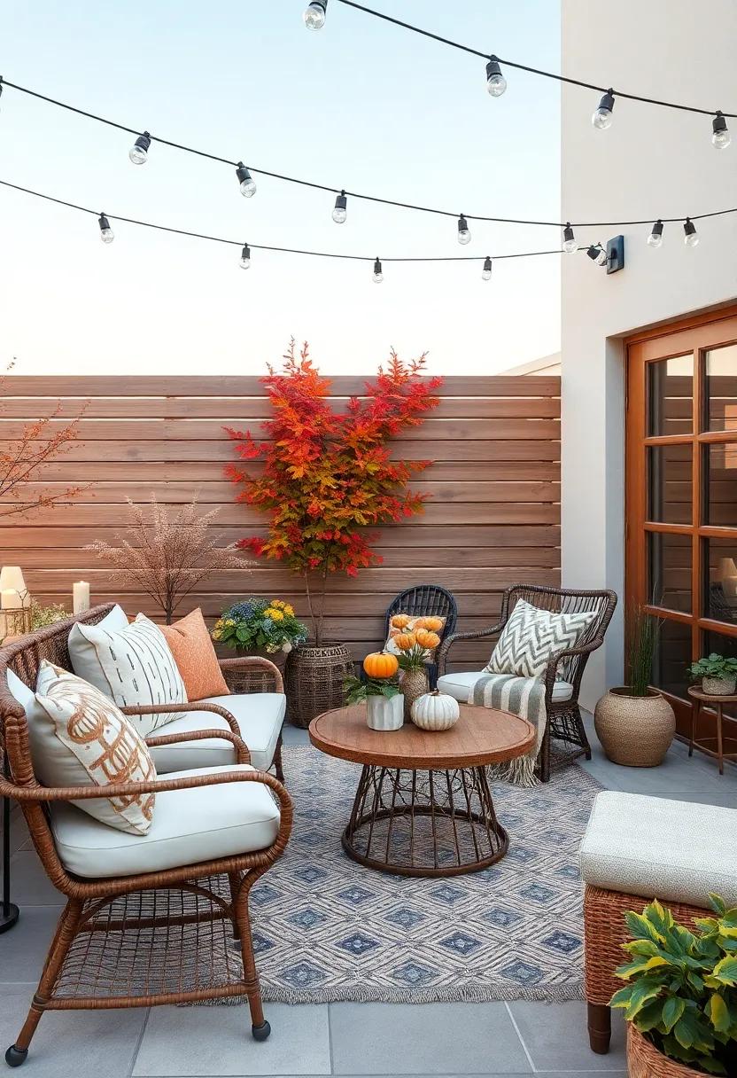 Cozy Up ⁢your Outdoor ​Space With Elegant Autumnal Textiles