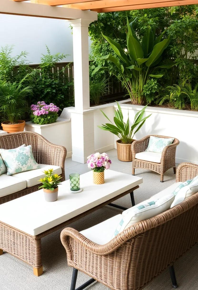 Artsy Flair: Choose wicker pieces with artistic designs and pair them with whimsical decor to⁤ create a playful, imaginative outdoor setting