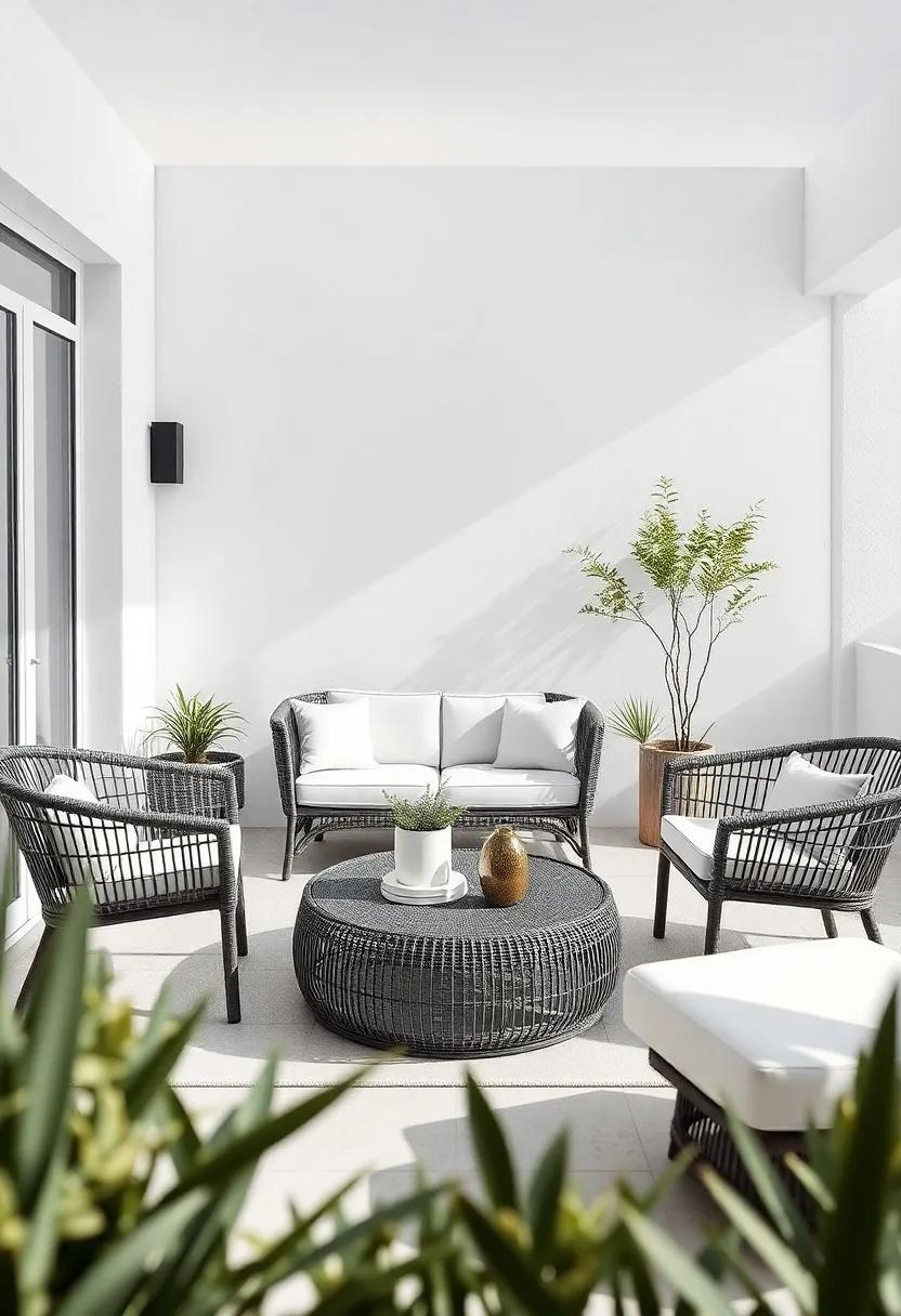 minimalist Modern: Opt for sleek, minimalist wicker pieces paired with‌ a monochromatic ​color palette to craft a sophisticated space that exudes tranquility