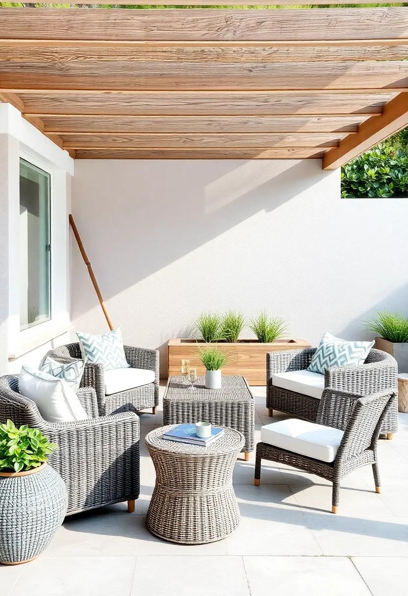 Multi-functional Space: Use modular wicker furniture that can easily be rearranged to transform your patio ⁤into different setups for lounging,‌ dining,​ or entertaining