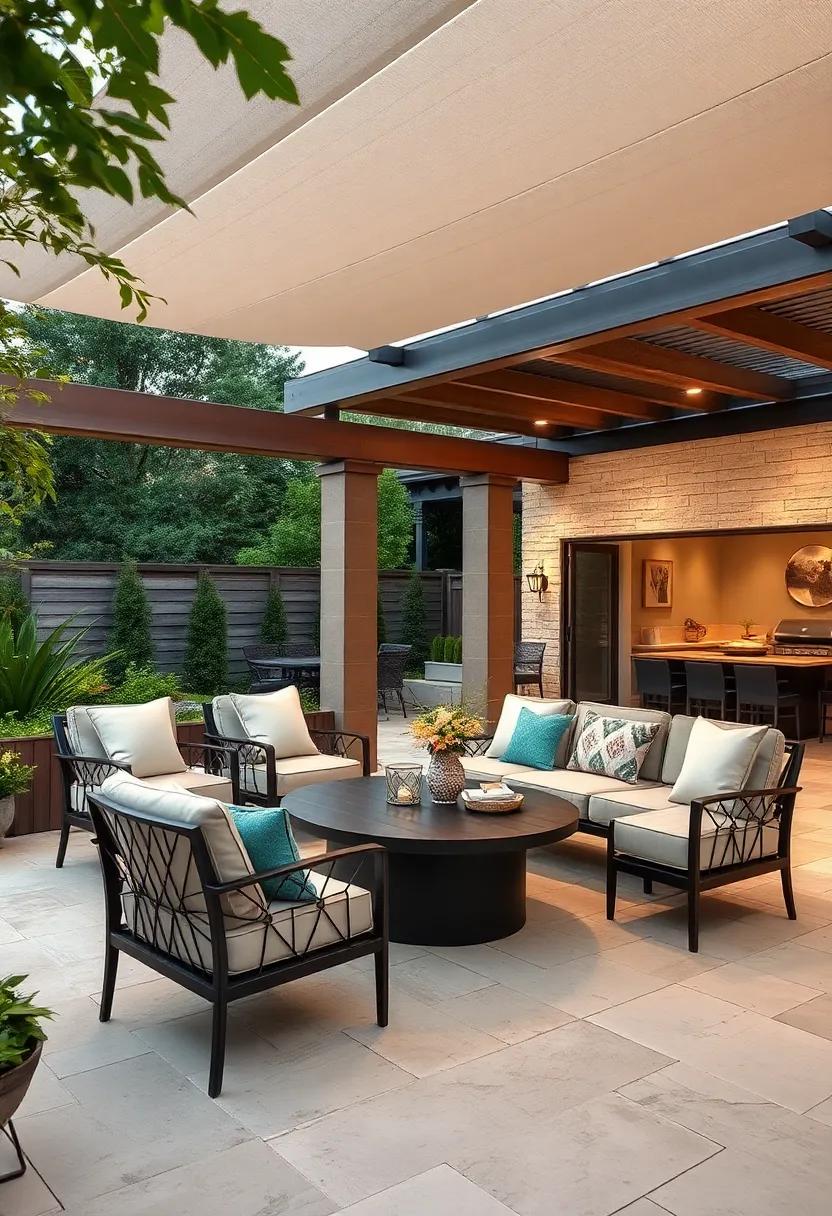Pavilion Structure: Elevate your outdoor space ​with an aluminum-framed pavilion, creating a stunning focal point for parties or relaxation