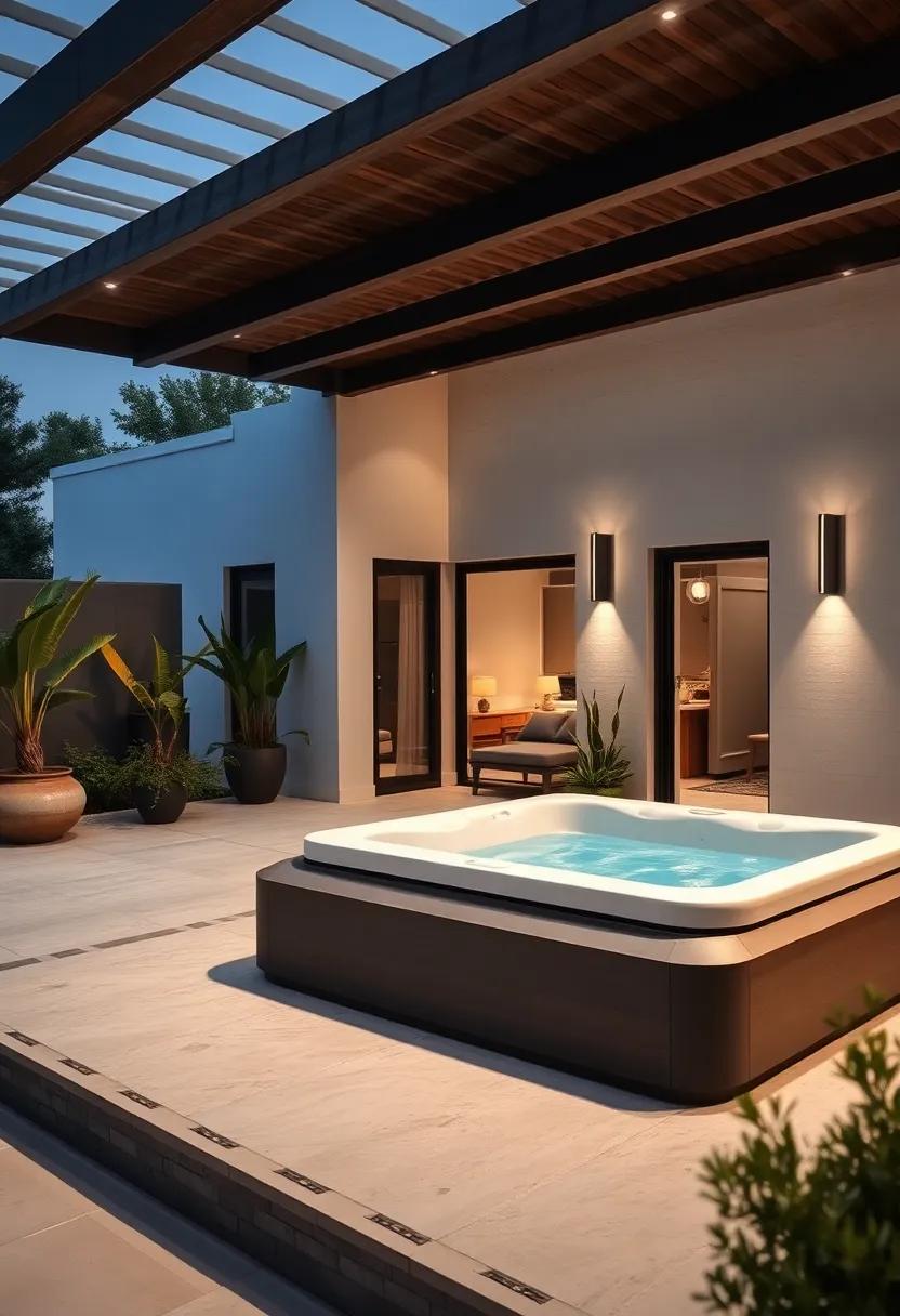 Embrace ​Modern⁢ Minimalism​ With Sleek ‍Lines and Statement Hot Tub Design