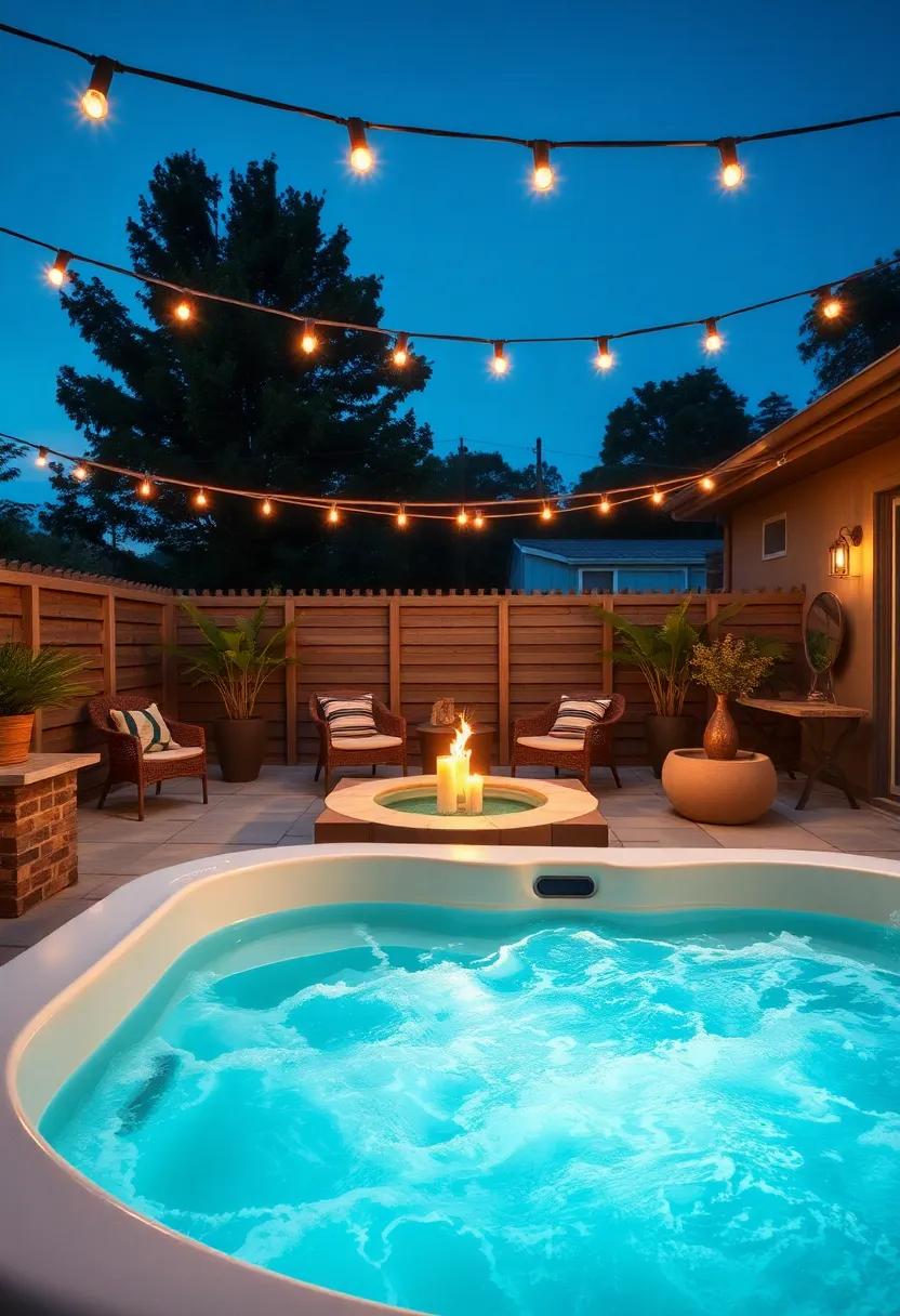 Utilize String Lights to enhance the Romantic Vibe of Your Outdoor Sanctuary