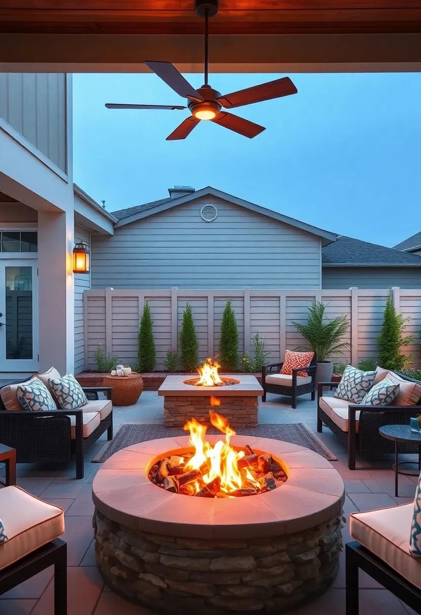 Fire Pit Gatherings: Add a fire ‍pit ‍for roasting marshmallows​ on cool‍ nights, allowing family members to ‍share stories and make memories together