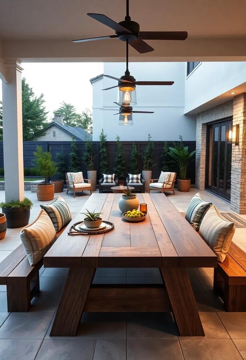 Multi-Purpose⁢ Picnic Table: Invest in a large ​picnic table​ that doubles as ​a dining area and game station for ‍the ultimate family bonding experience