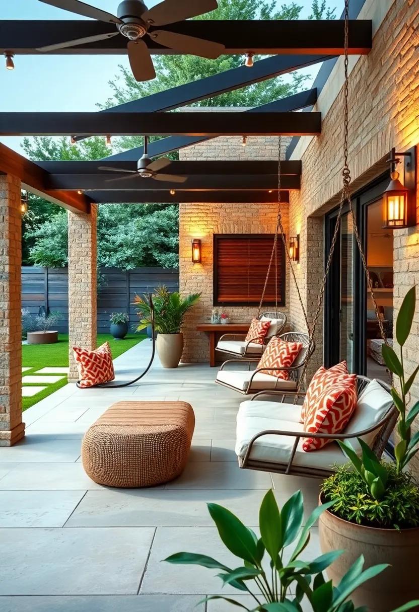 Swinging⁣ Chairs Retreat: ⁢Hang a few swinging chairs‌ or hammocks ​for⁢ a‌ playful touch ‌that invites ​relaxation and family hangouts