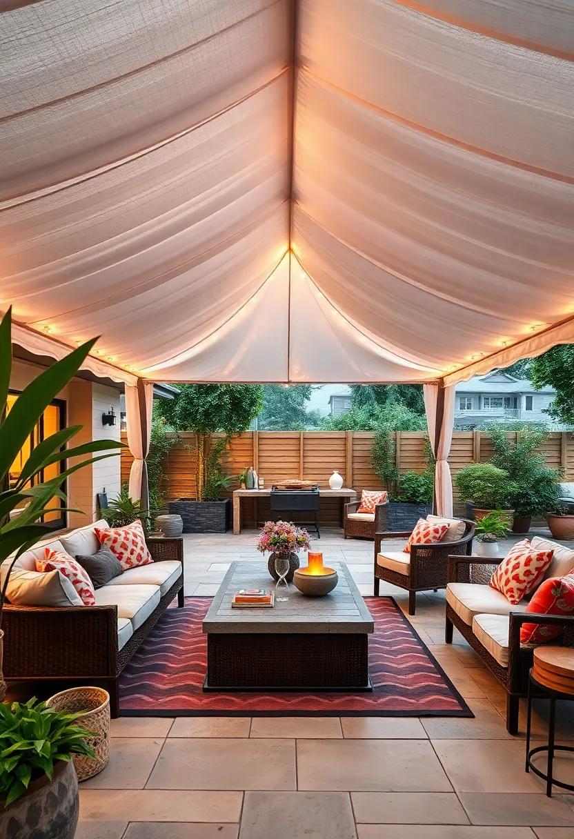 Tent-Like ​Canopy: Install a large‍ canopy or tent for shaded ‌family gatherings ⁤and special occasions, fostering an intimate atmosphere