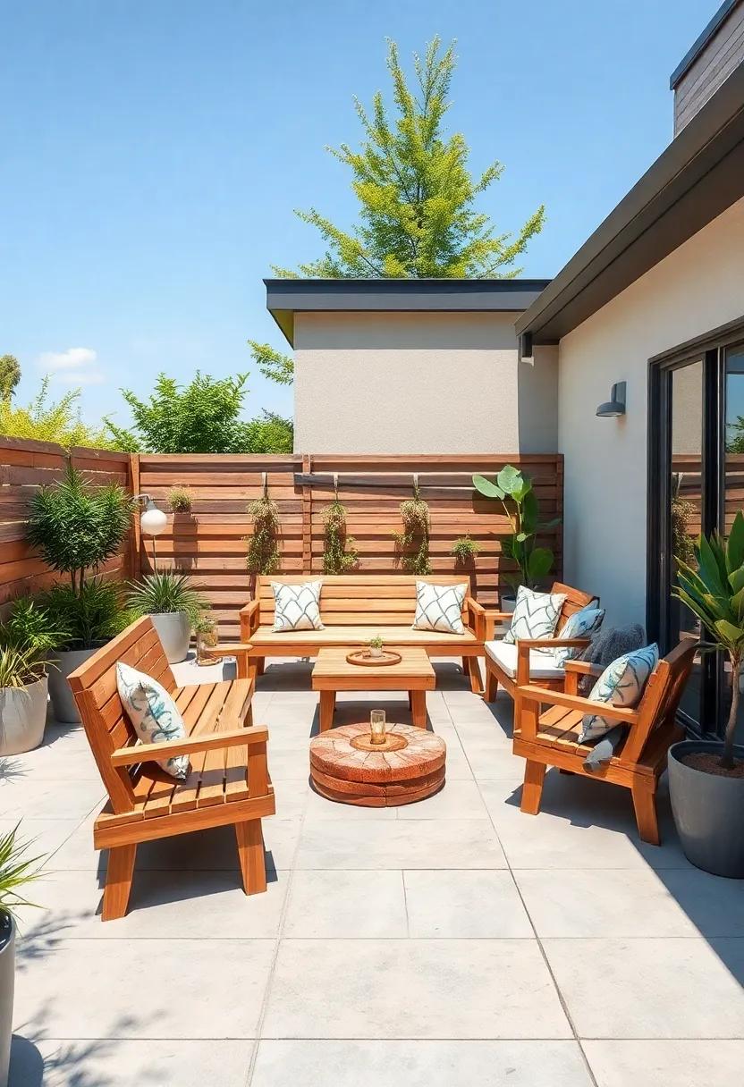 Eco-friendly Options: Select sustainably sourced wood to create not only beautiful seating but also a greener outdoor environment
