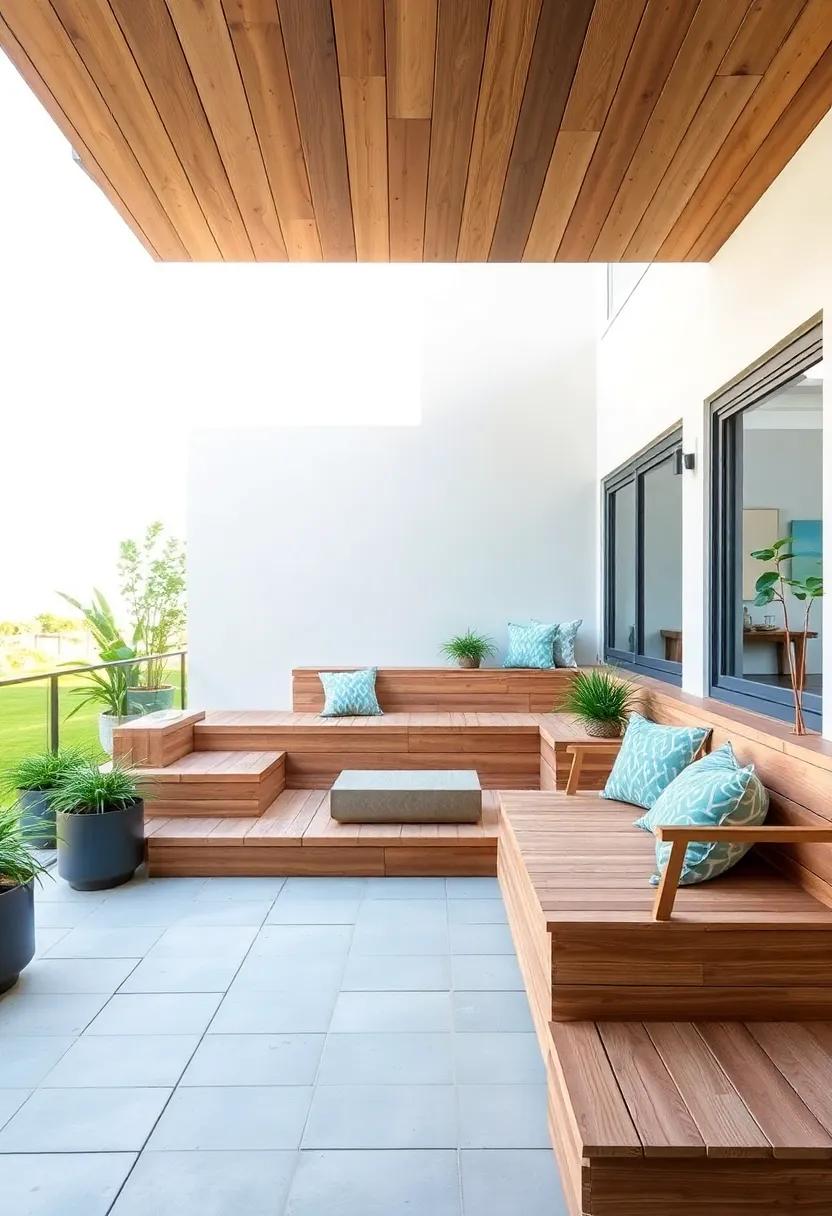 Multi-Level Comfort: Design tiered seating areas that allow for different heights and perspectives, making your patio inviting for gatherings and relaxation