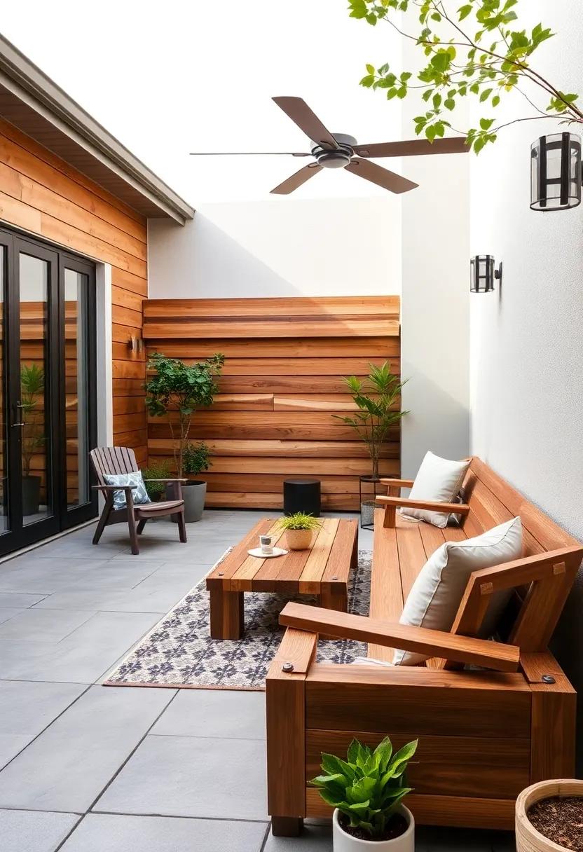 Nature’s Palette: Use a variety of wood finishes to create a beautiful contrast that highlights the natural grains and colors unique to each piece